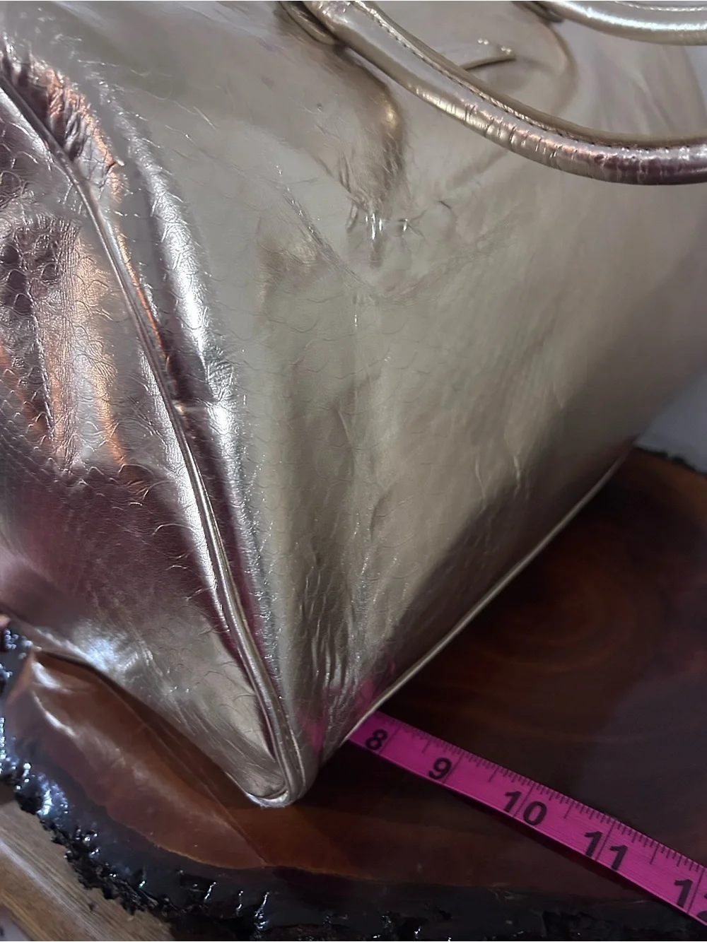 Michael Kors Metallic Gold Travel Satchel